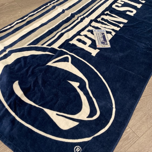 Penn State Blue and White Beach Towel - Picture 3 of 4